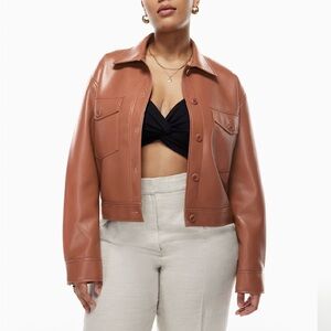 Aritzia Wilfred Vegan Leather Jacket